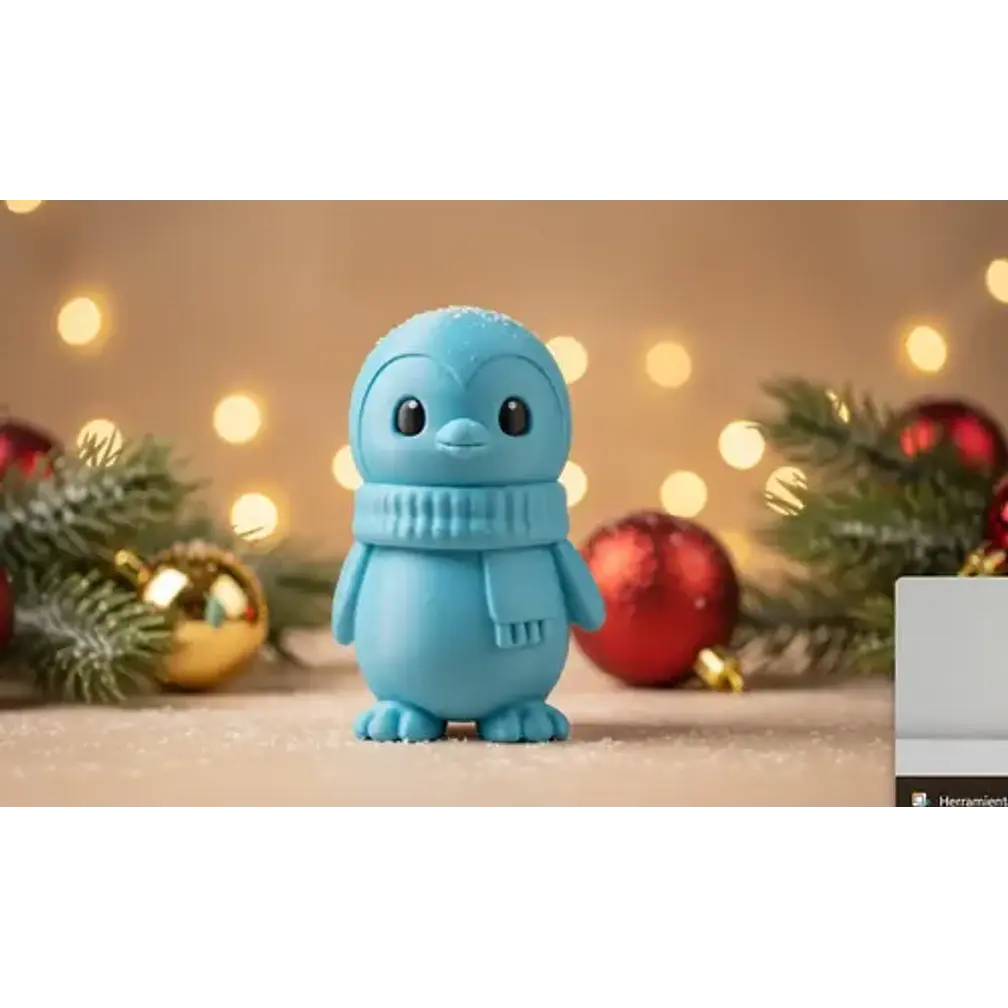 Figura - Pingüino Navideño 3