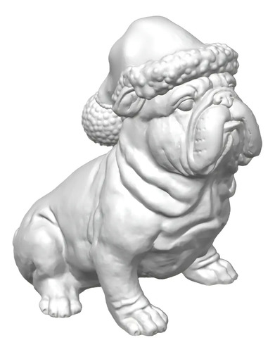 Figura - Bulldog Británico Navideño