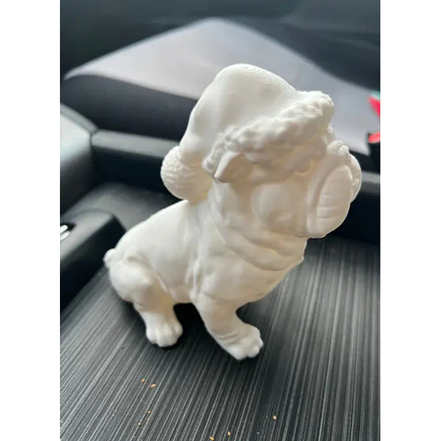 Figura - Bulldog Británico Navideño