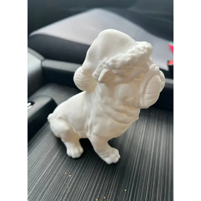 Figura - Bulldog Británico Navideño 2