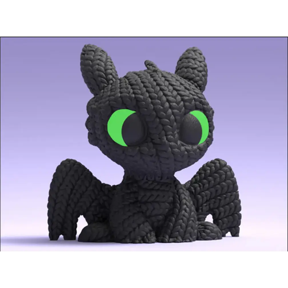 Figura - Furia Nocturna Tejida 3d 2