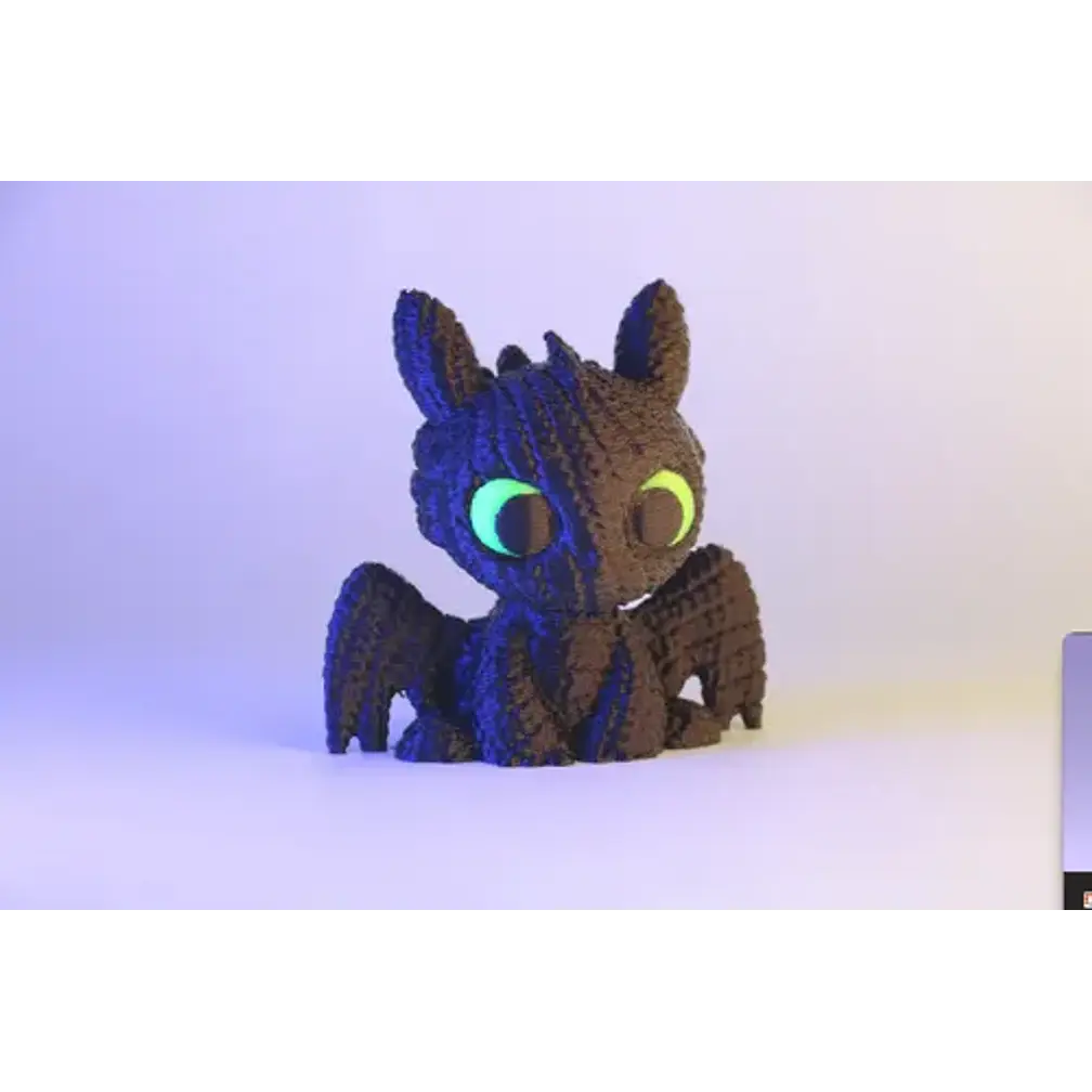Figura - Furia Nocturna Tejida 3d 3