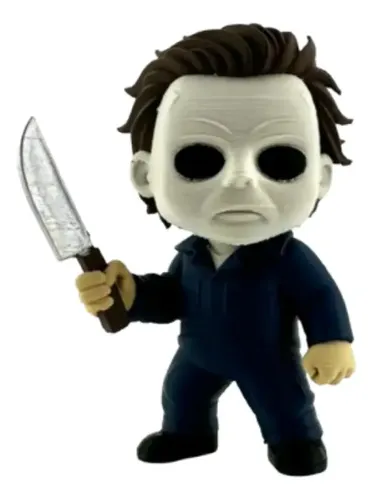 Figura Decorativa- Chibi Michael Myers Gris