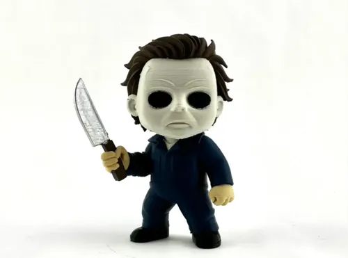 Figura Decorativa- Chibi Michael Myers Gris - Foto 2