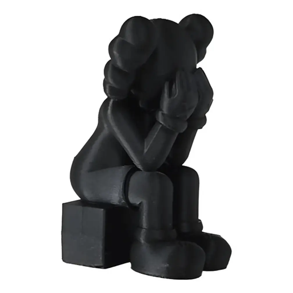 Escultura Estilo Kaws Sentada 1