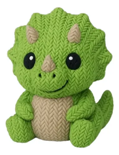 Figura Decorativa- Triceratops De Punto Verde