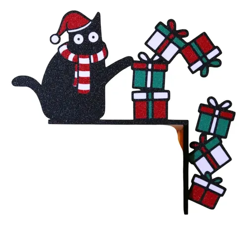 Adorno Navidad - Gato Negro - Foto 2