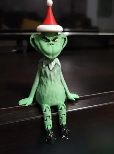 Figura Articulada - Grinch Navideño Sentado - Foto 3