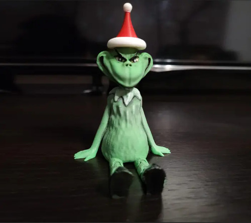 Figura Articulada - Grinch Navideño Sentado - Foto 4