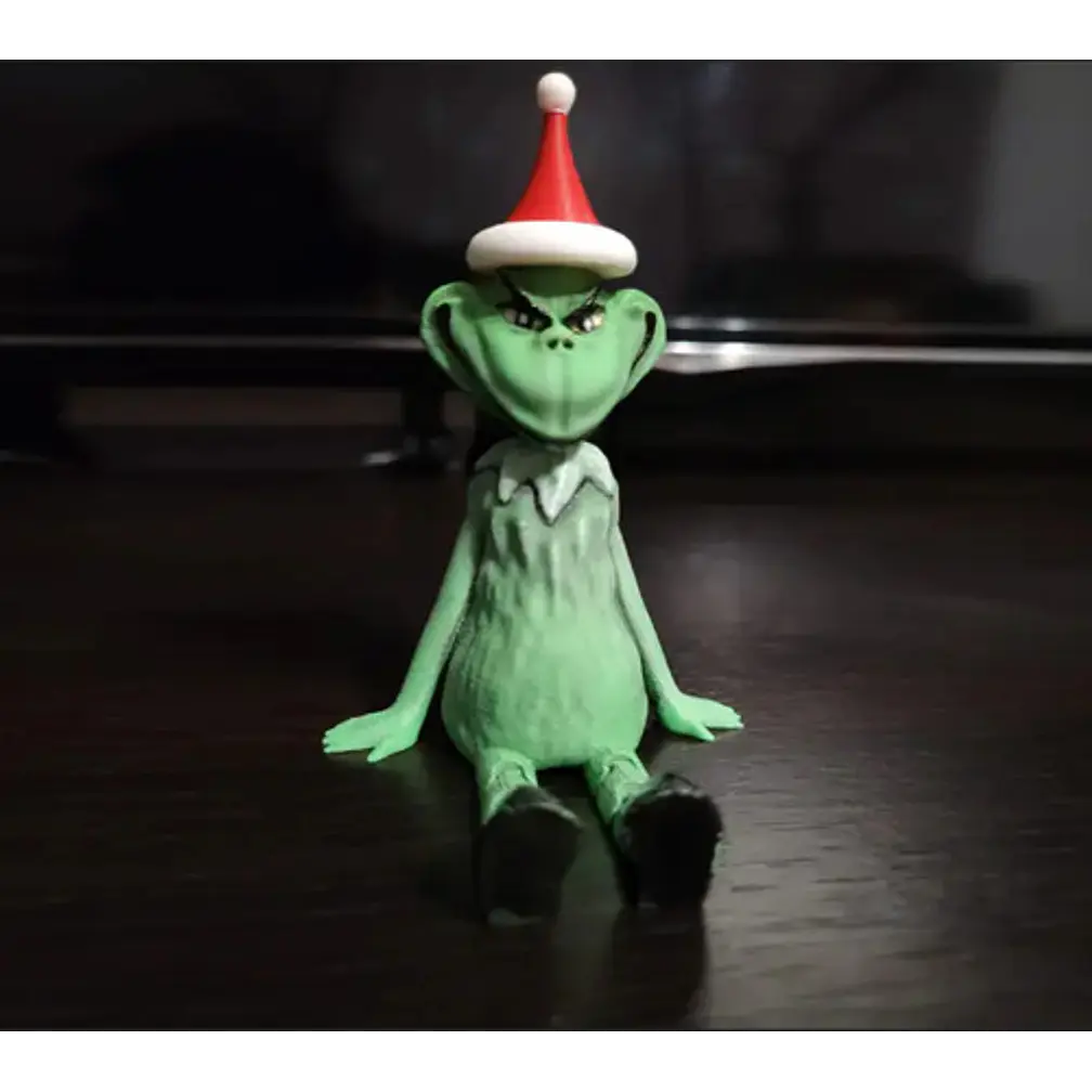 Figura Articulada - Grinch Navideño Sentado 4