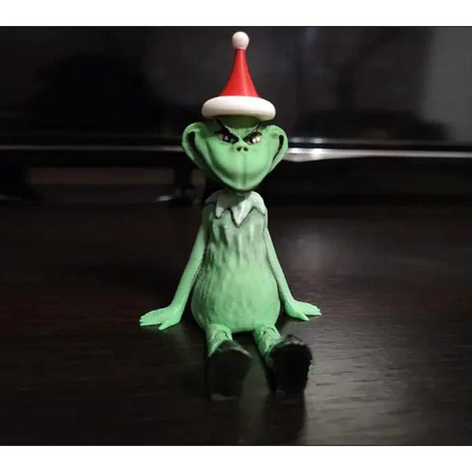 Figura Articulada - Grinch Navideño Sentado 4
