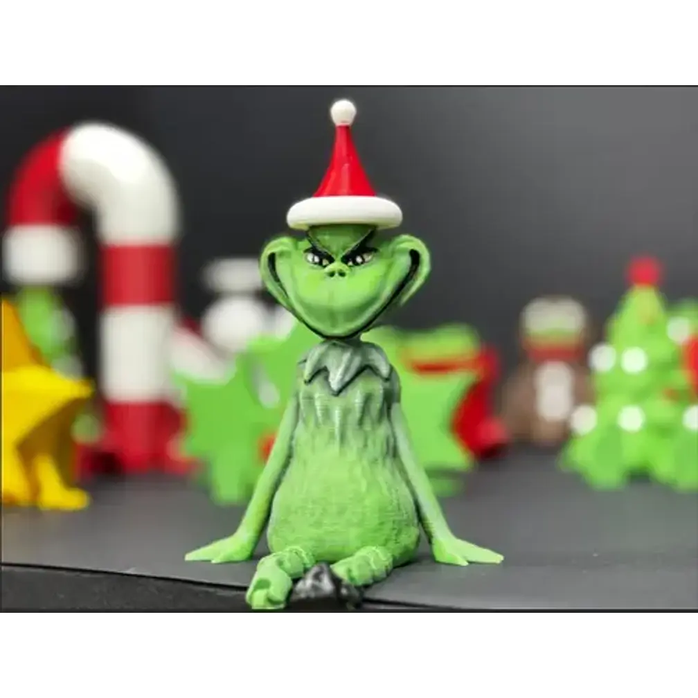 Figura Articulada - Grinch Navideño Sentado 5