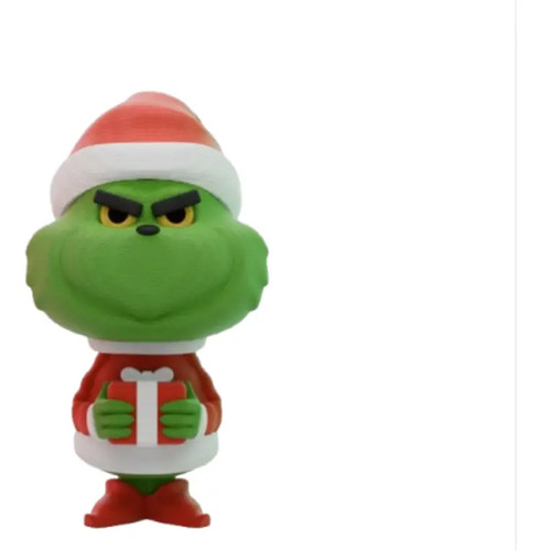 Figura Decoración- Chibi Del Grinch Navideño