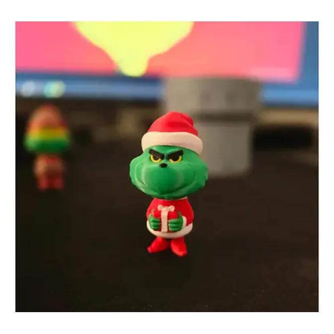 Figura Decoración- Chibi Del Grinch Navideño 2