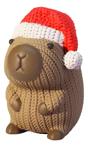 Figura - Castor Cafe Navideño Tejido