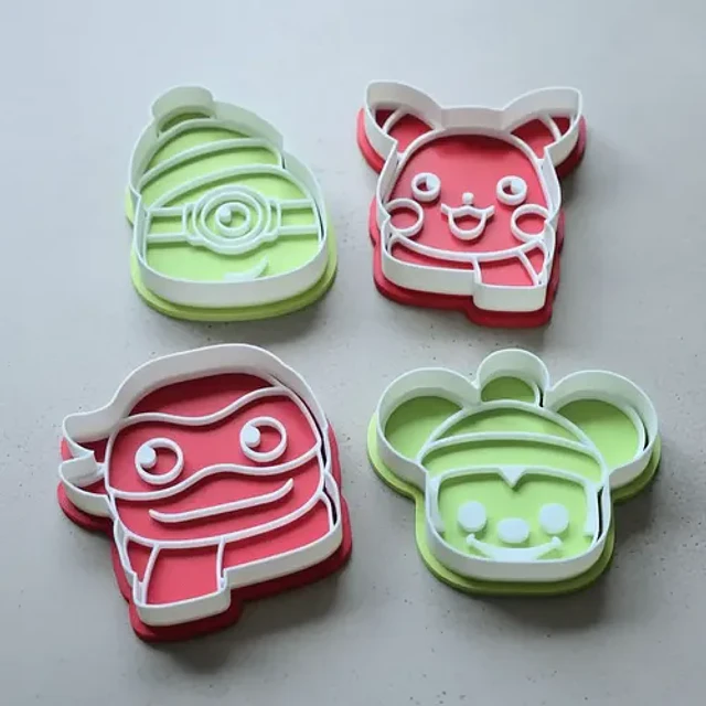 Pack 4 Cortadores De Galletas - Navidad