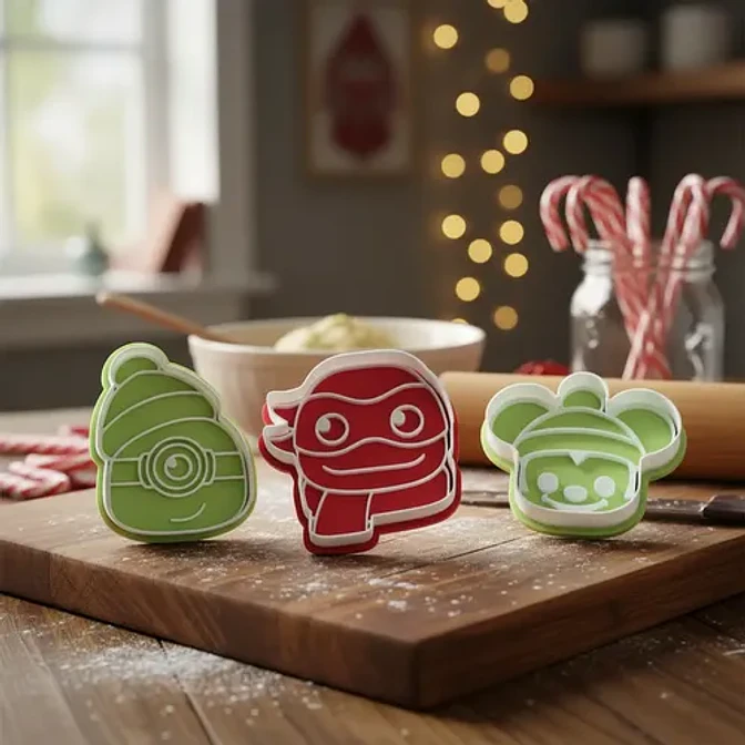 Pack 4 Cortadores De Galletas - Navidad 3