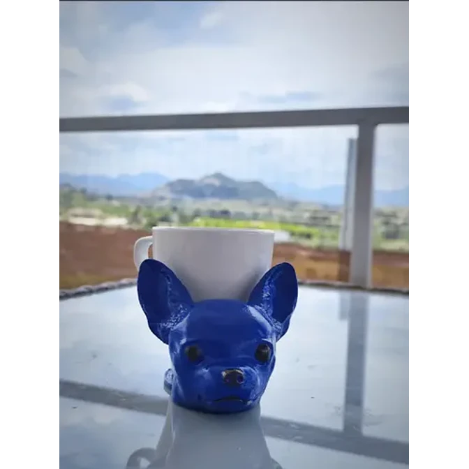 Posavasos Con Cabeza De Perro Chihuahua (no Incluye Taza) 3