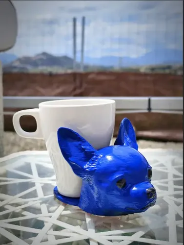 Posavasos Con Cabeza De Perro Chihuahua (no Incluye Taza) - Foto 4