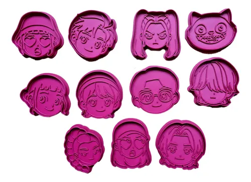 Cortador De Galletas Grandes De  Huntrix Y Saja Boys