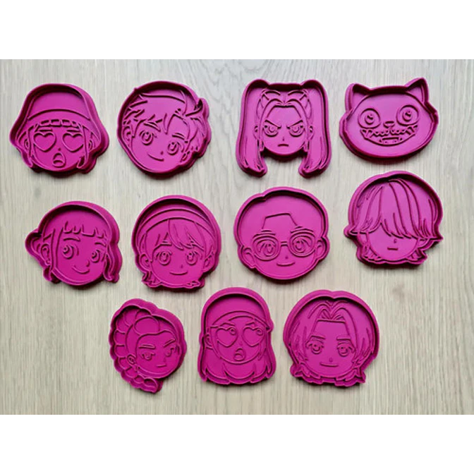 Cortador De Galletas Grandes De  Huntrix Y Saja Boys 2