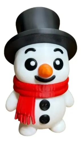 Figura Decorativa - Muñeco De Nieve