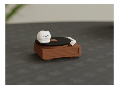 Figura Decorativa De Gato Música - Foto 2