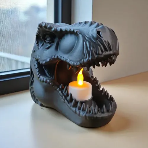 Portavelas Led Tiranosaurio Rex - Foto 2