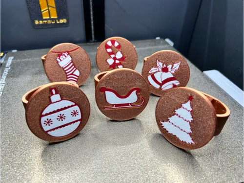 Pack De 6 Servilleteros Navideños