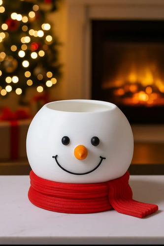 Bowl De Cocina Navidad - Muñeco De Nieve
