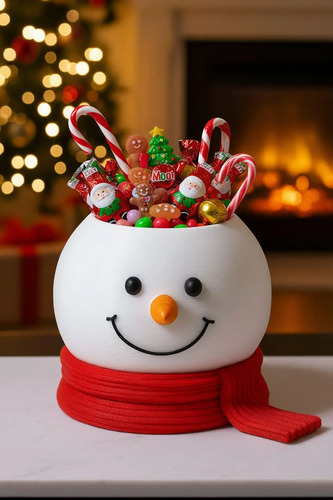 Bowl De Cocina Navidad - Muñeco De Nieve - Foto 3