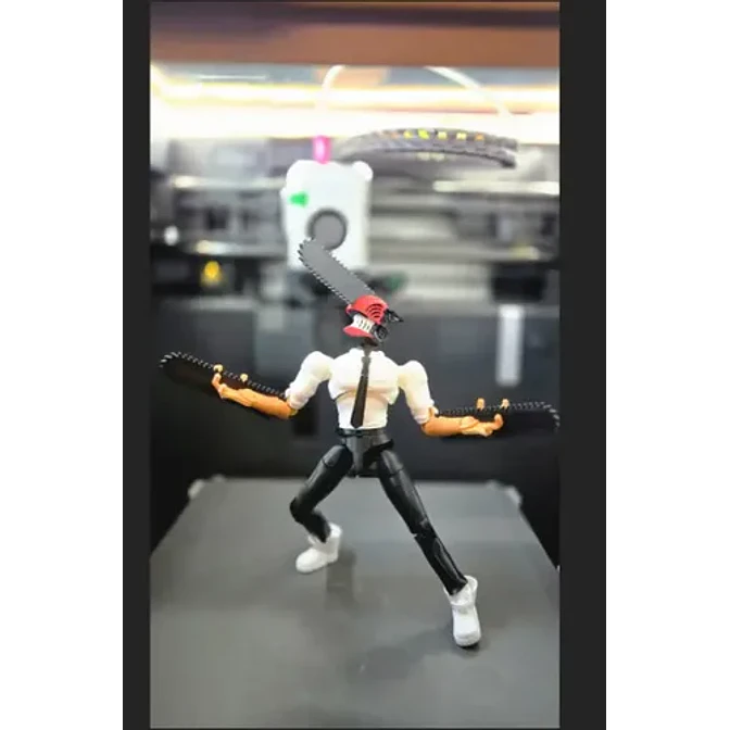 Figura De Acción De Chainsaw Man (para Armar) 5