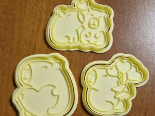 Cortador De Galletas -  Capibara Enamorado (pack 3) - Foto 3