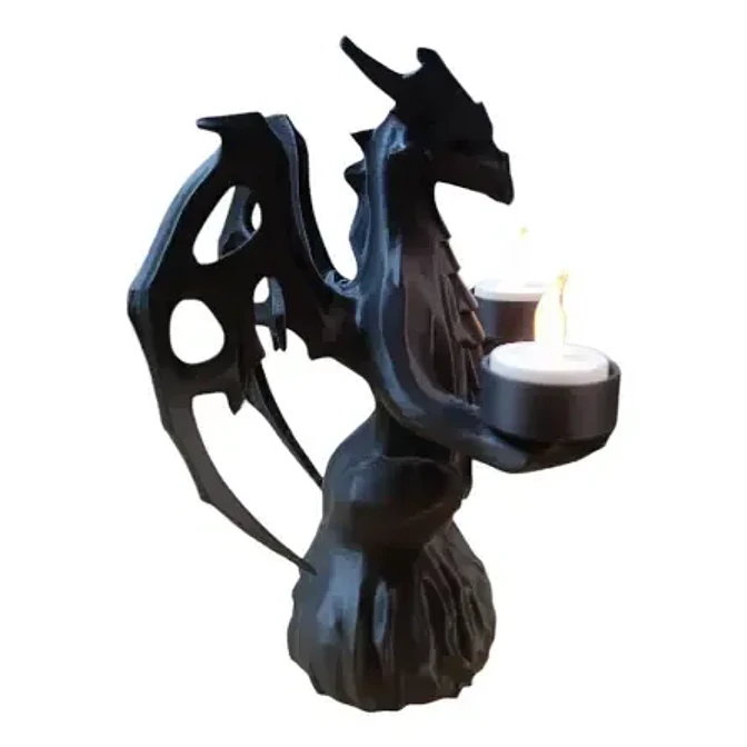 Portavelas Led Dragón Guardián 2
