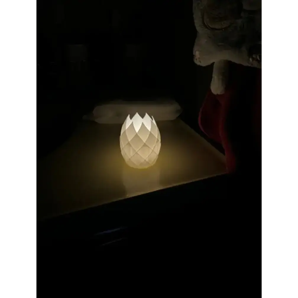 Portavelas Led De Pétalos 4
