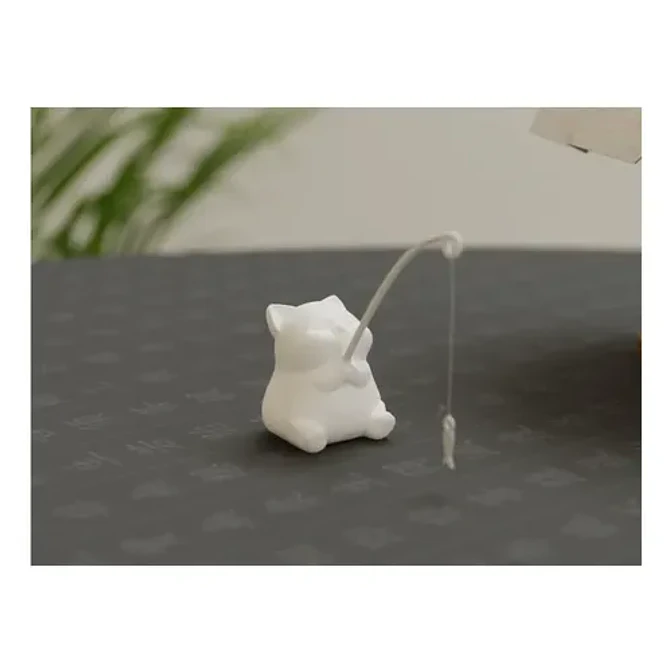 Gatito Pescando Figura Decorativa 1