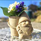 Macetero De Gnomo De Jardín  Estilo Mimbre - Miniatura 2
