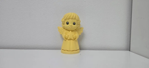 Ángel Sonriente Con Estrella Figura Navideña - Foto 2
