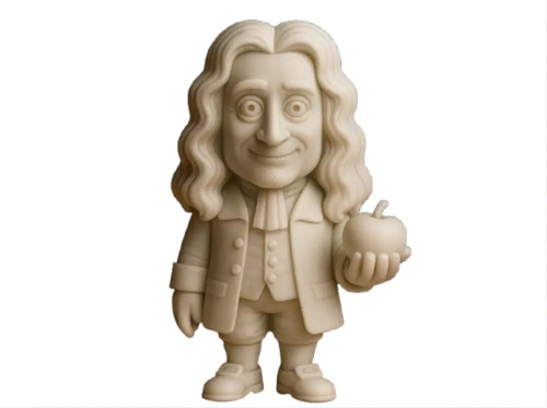 Figura Decoración De Isaac Newton De Pie