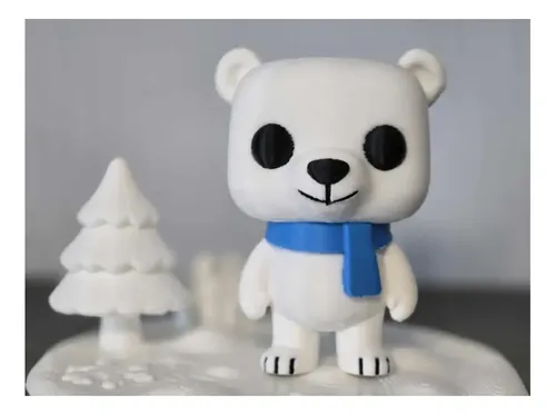 Lindo Osito Polar Estilo Funko - Figura Navideña