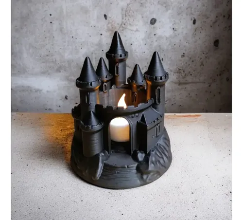 Portavelas Led- Castillo Negro - Foto 3