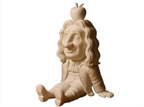 Figura Decoración De Isaac Newton Sentado