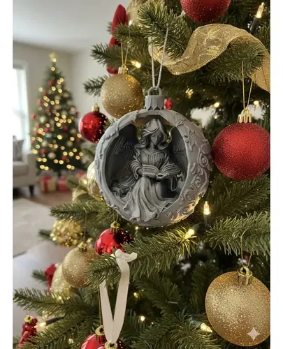 Adorno Para Árbol De Navidad- Ángel Lector - Foto 2