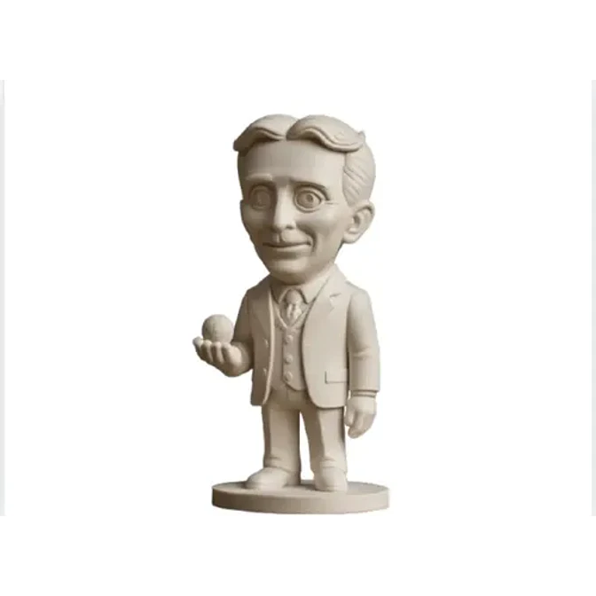 Figura Decoración- Mini Estatua De Nikola Tesla 1