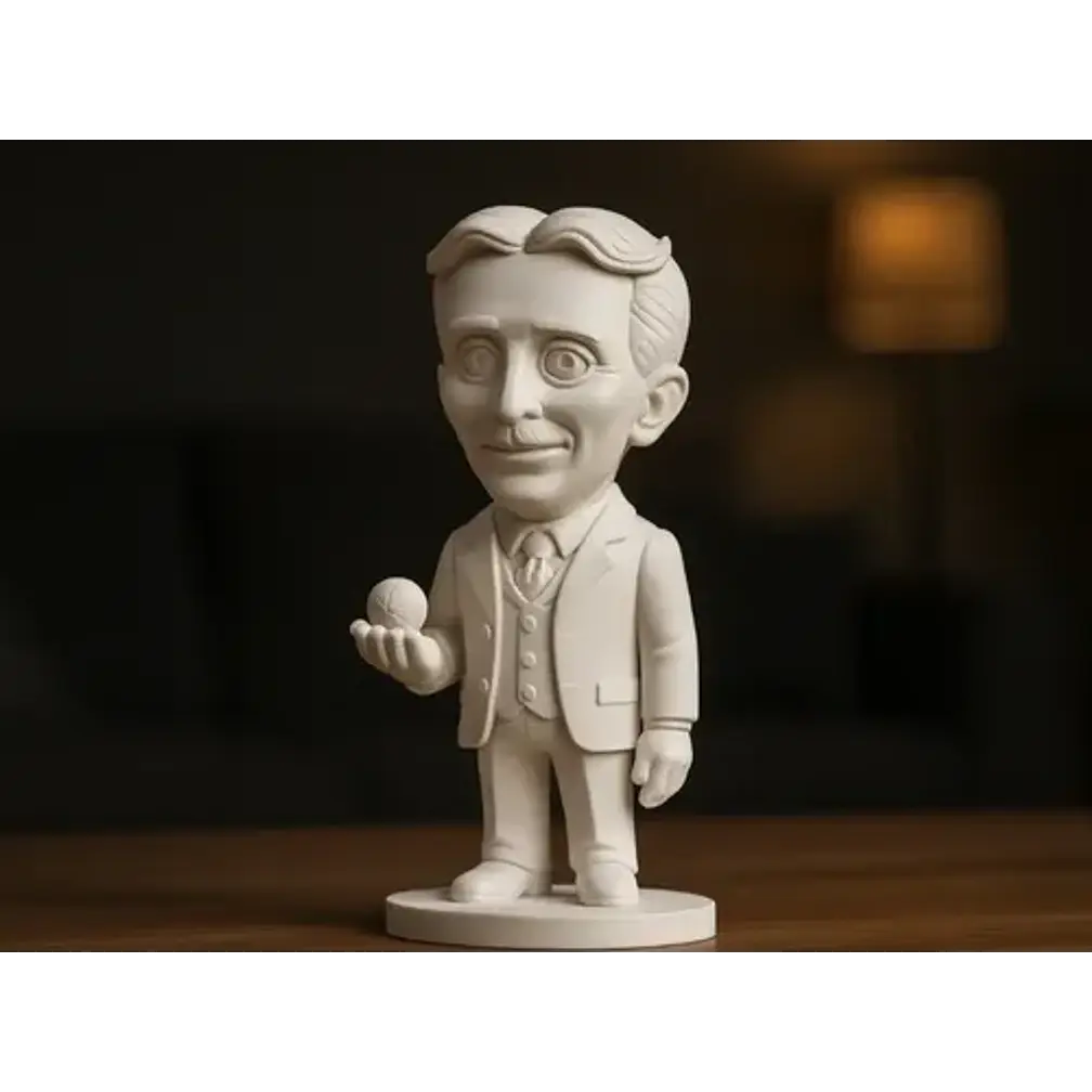 Figura Decoración- Mini Estatua De Nikola Tesla 2