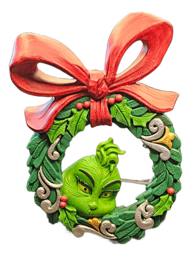 Adorno De Navidad - Corona Del Grinch - Foto 2
