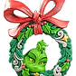 Adorno De Navidad - Corona Del Grinch - Miniatura 4