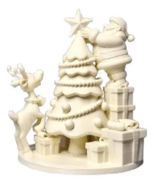 Figura Navideña - Diorama Papá Noel, Reno Y Árbol - Foto 3