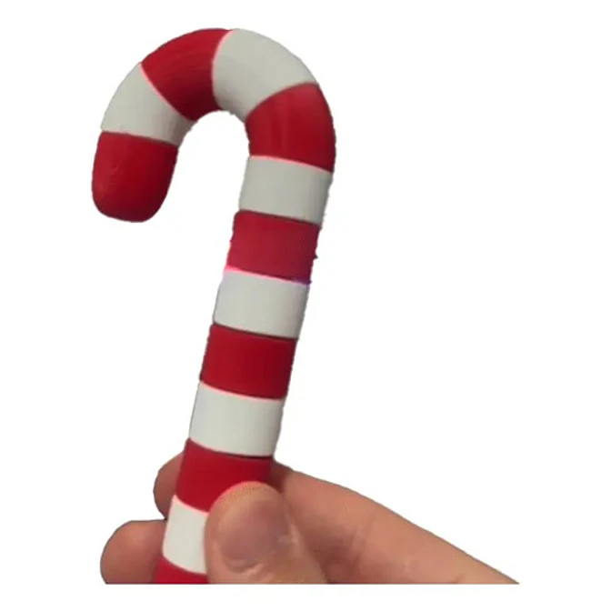 Adornos Navidad - Bastón De Caramelo Articulado 1