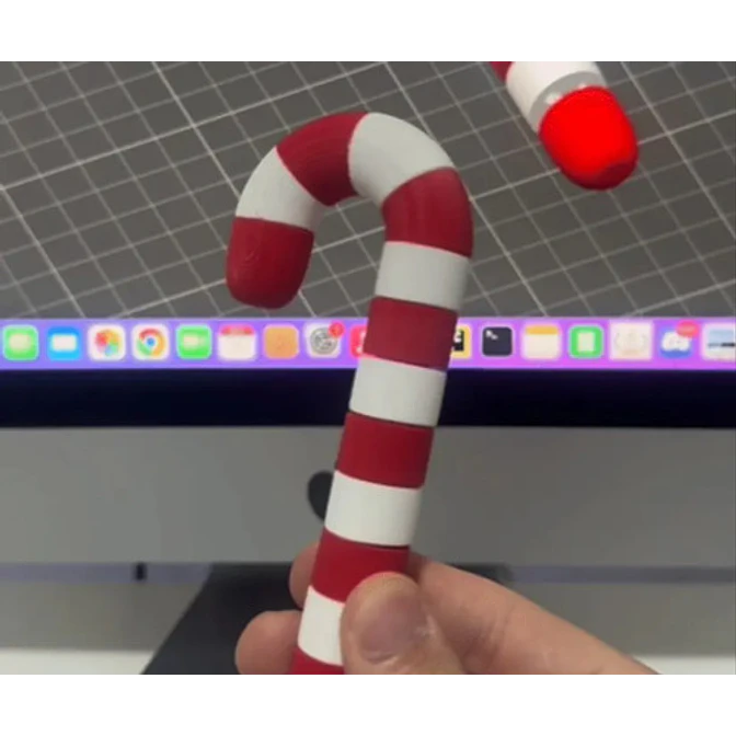 Adornos Navidad - Bastón De Caramelo Articulado 4